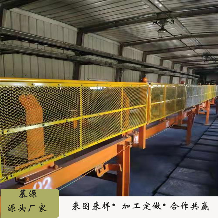 山东黄色防护网-皮带机头围栏网