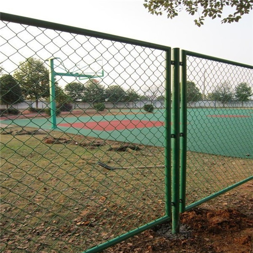 铜仁绿色菱形网-篮球场护栏
