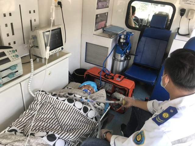 深圳中病人转院出院租用120救护车-长途跨省转运,就近派车
