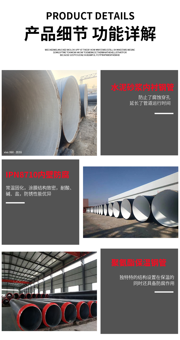 螺旋3pe防腐钢管排水用内涂塑钢管 生产厂家