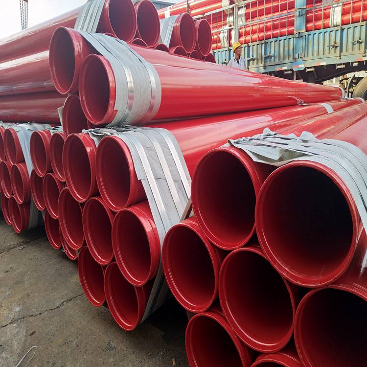 盐山防腐钢管厂家高压电缆保护涂塑钢管涂塑复合给水钢管9米定尺