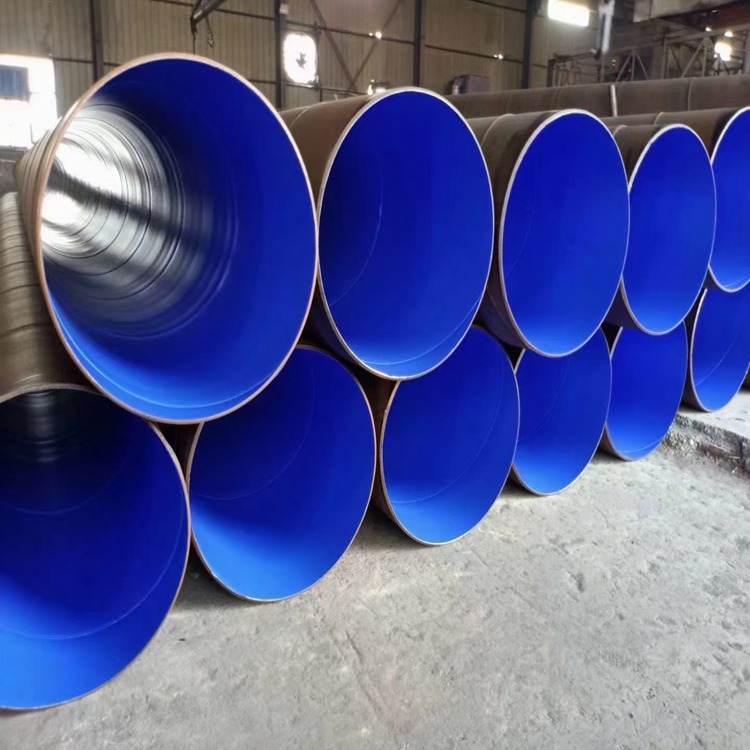河北涂塑钢管加工厂家大口径给水钢管内外涂环氧复合钢管8米定尺