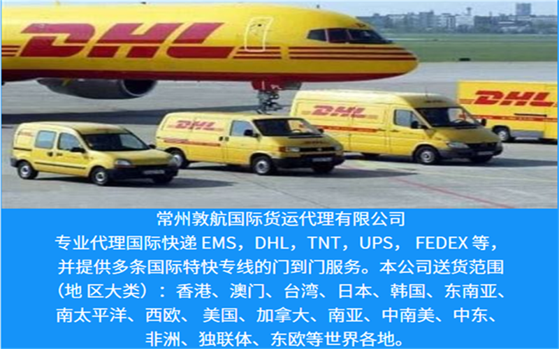 青岛DHL快递公司-专注青岛快递进出口业务所托必达