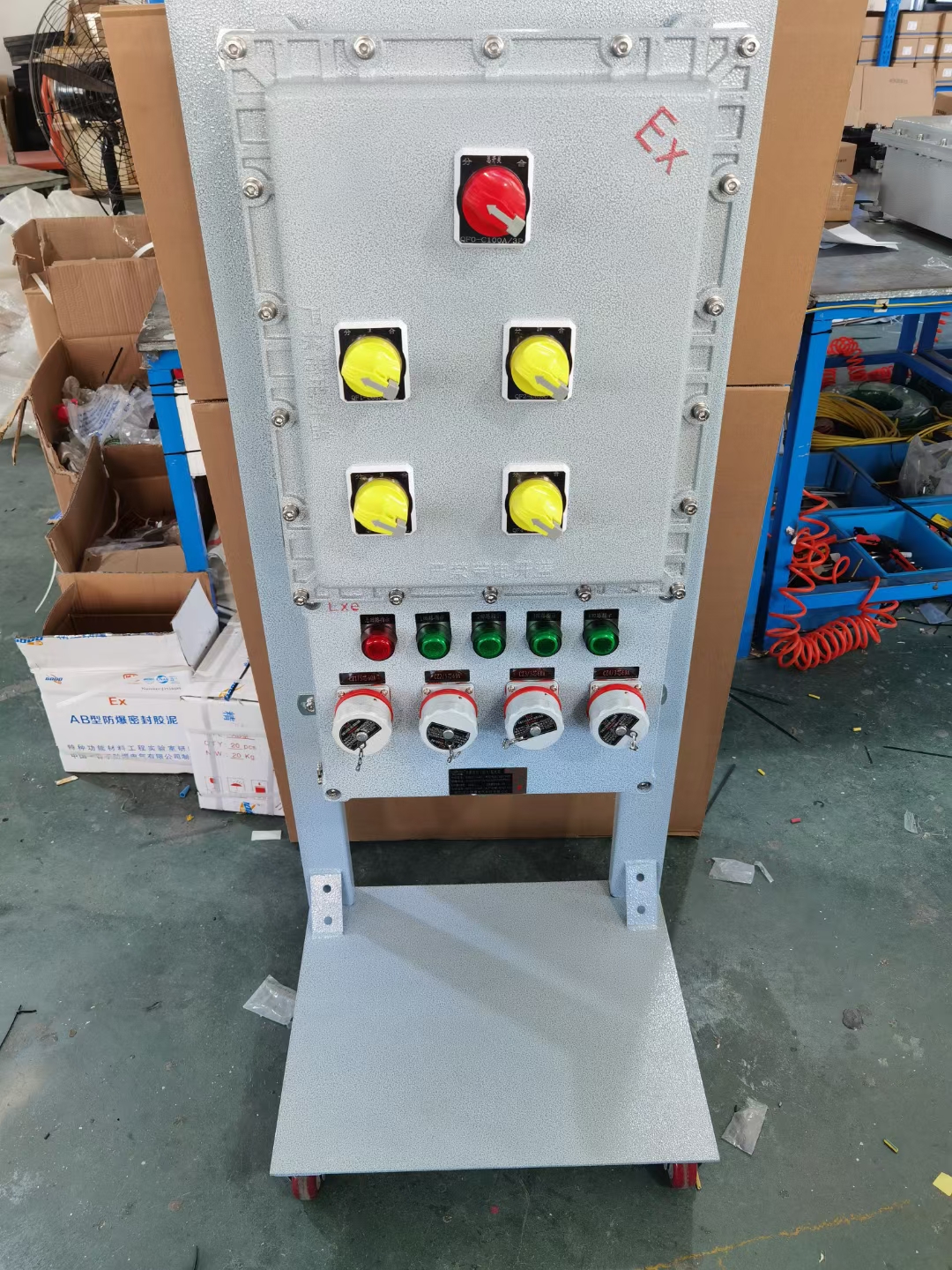 金防电器Q235A钢板按钮防爆控制箱BXK-T非标定做