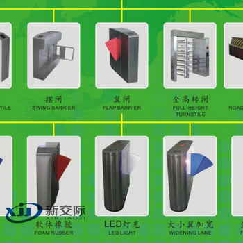 河南西平院闸机组成部分玻璃门门禁系统