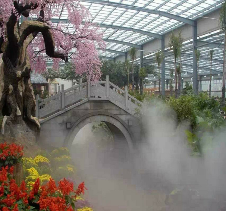 天津塘沽大型假山喷泉水景水秀设计施工
