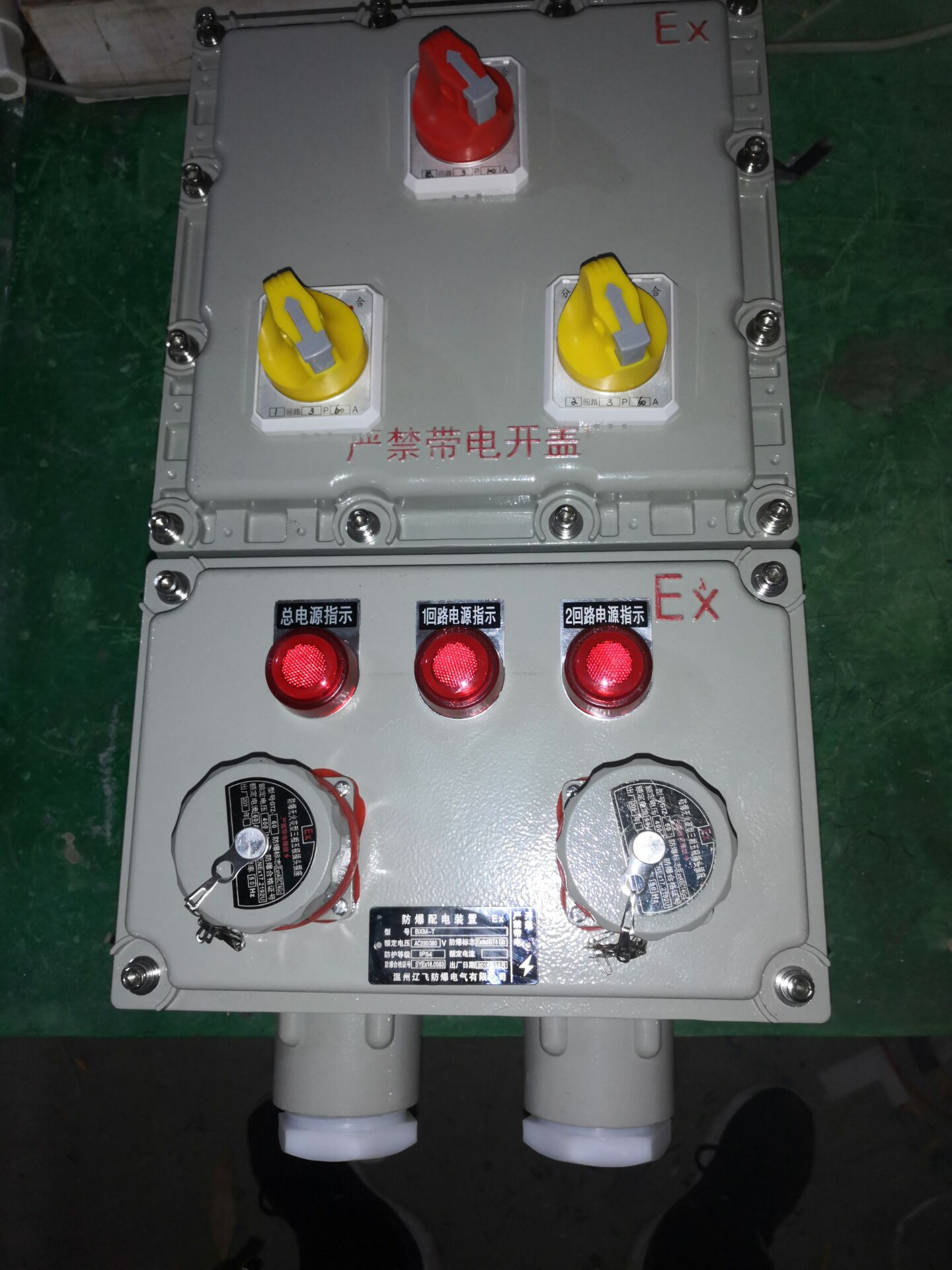 碳钢焊接RAL7035防爆动力控制箱