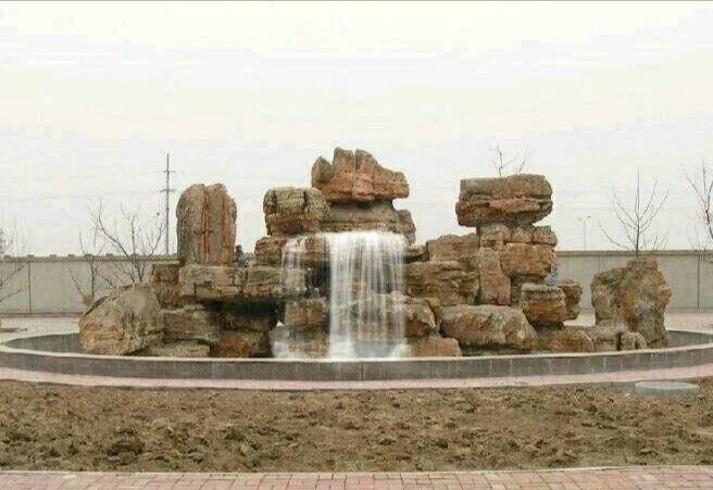 喀什假山,大型漂浮激光喷泉设计制作