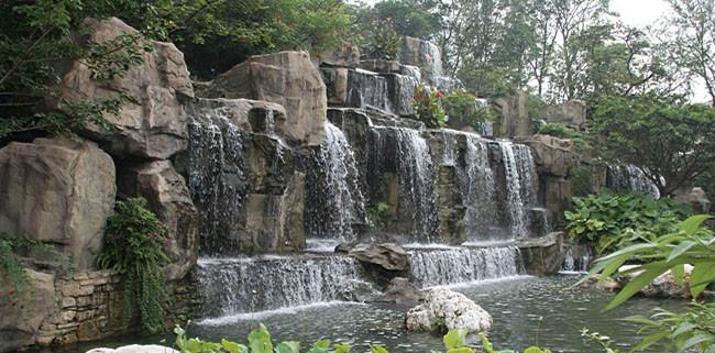 南岸假山,水景喷泉施工设计