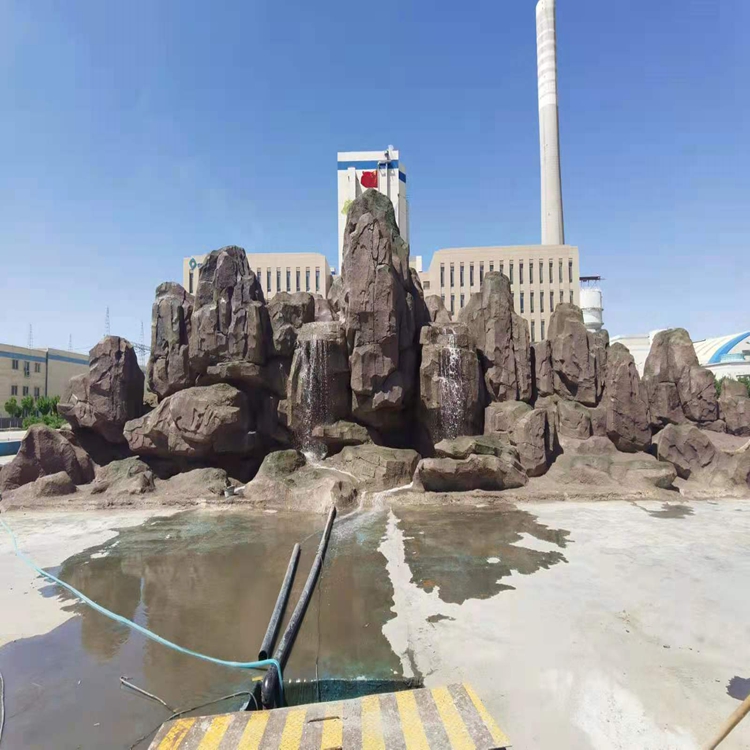 嘉峪关假山,水幕电影激光喷泉批发设计