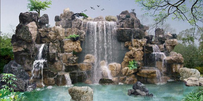 茂名假山,喷泉设计厂家设计施工