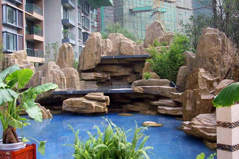 潼南假山,景观喷泉设计施工公司设计精美