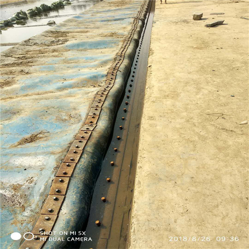唐山橡胶坝坝袋更换安装 更换安装河道拦水坝