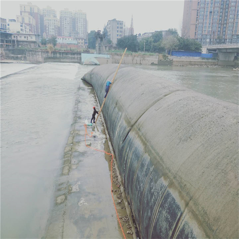 霍邱橡胶坝坝袋拆除及安装 河道橡胶坝修补