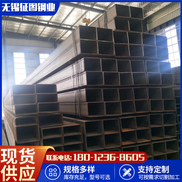 160x140x12厚壁矩形管 征图  Q345C小口径方管 钢结构用 生产厂家
