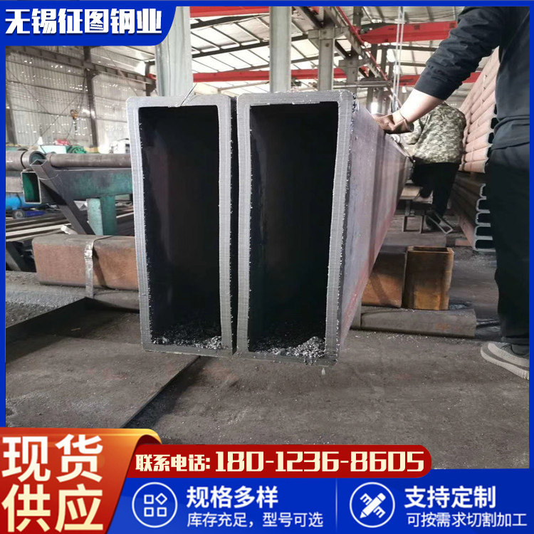 连云港Q355B方管厂家  钢梁柱用180x90x5切割零售