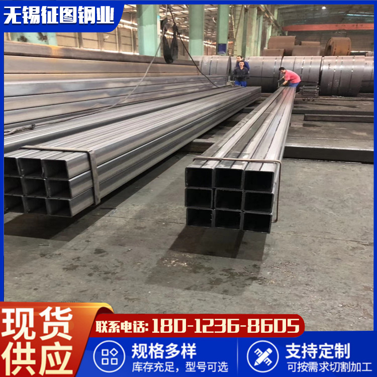 140x120x8黑鐵方管 征圖  Q355C薄壁方管 鋼結構工程用 厚度定尺