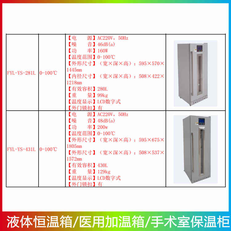 手术室加温液体用的恒温箱