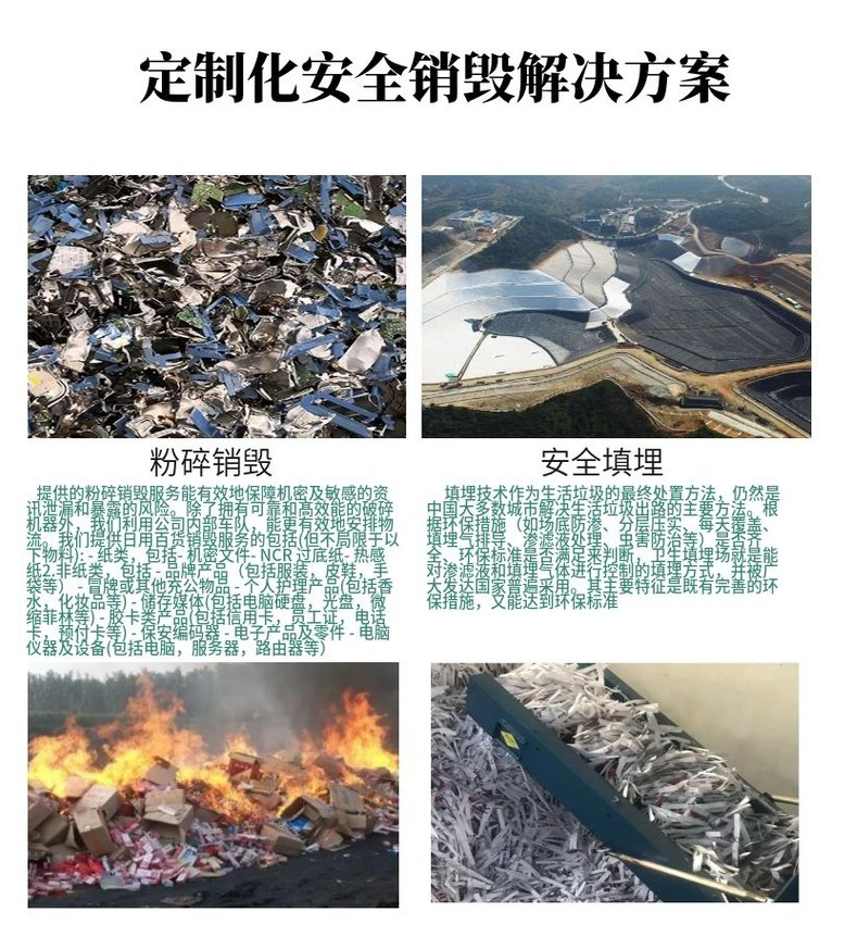 深圳南山區涉密資料檔案銷毀處置機構焚燒/粉碎/化漿