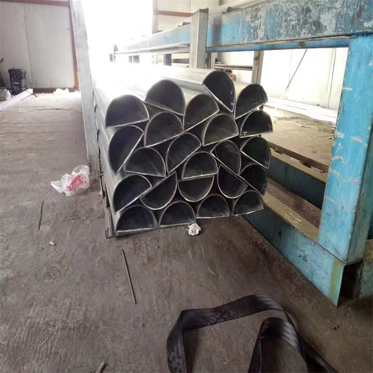 桂林冷拔椭圆管 50*110凹槽钢管 厂家加工定制