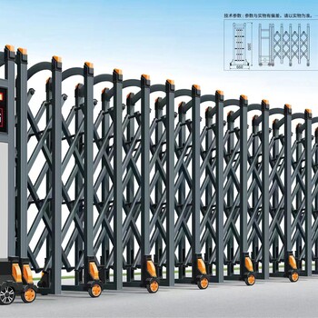 佛山电动伸缩门工厂学校遥控电动门不锈钢伸缩门厂家